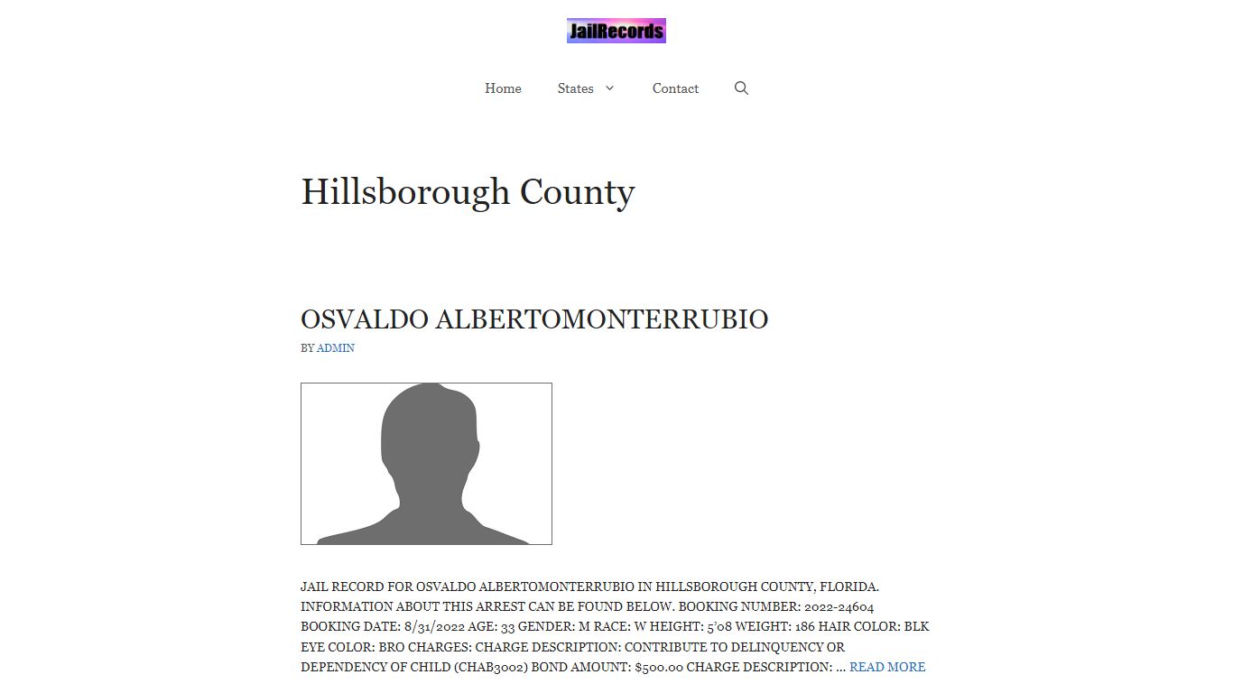 Hillsborough County Arrest Records